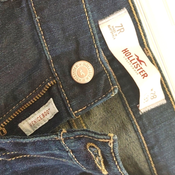 Y2K Hollister 7R Dark Wash Venice Boot Jeans - Picture 3 of 5